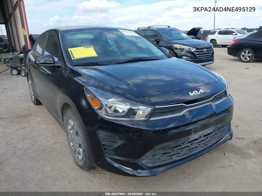 KIA RIO 2022, VIN 3KPA24AD4NE495129