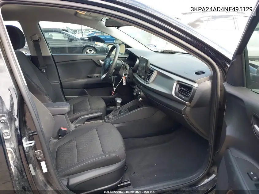 2022 KIA RIO VIN 3KPA24AD4NE495129 — фото 5