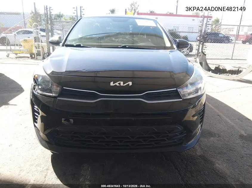 2022 KIA RIO VIN 3KPA24AD0NE482149 — фото 12