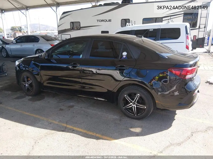 2022 KIA RIO VIN 3KPA24AD0NE482149 — фото 14
