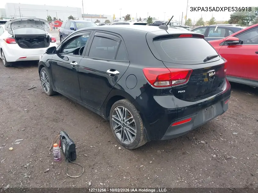 2023 KIA RIO VIN 3KPA35ADXPE536918 — фото 3