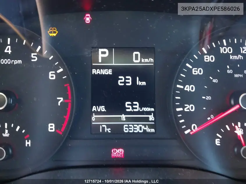 2023 KIA RIO VIN 3KPA25ADXPE586026 — фото 16