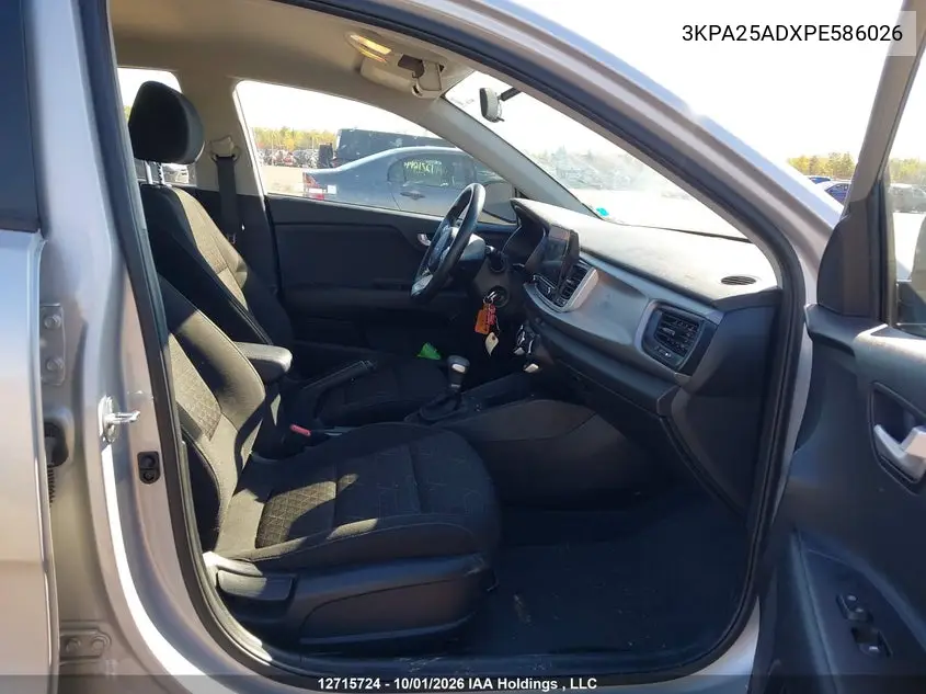 2023 KIA RIO VIN 3KPA25ADXPE586026 — фото 5