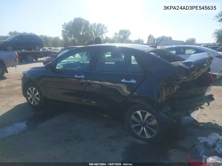 2023 KIA RIO VIN 3KPA24AD3PE545635 — фото 3