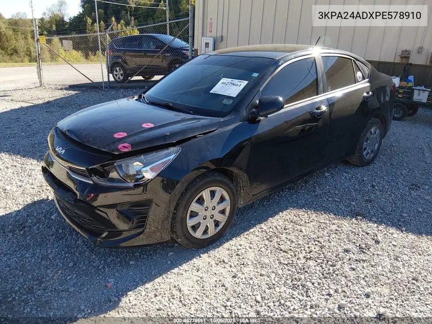 2023 KIA RIO VIN 3KPA24ADXPE578910 — фото 2