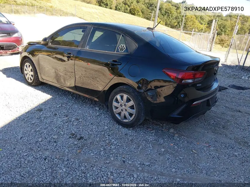 2023 KIA RIO VIN 3KPA24ADXPE578910 — фото 3