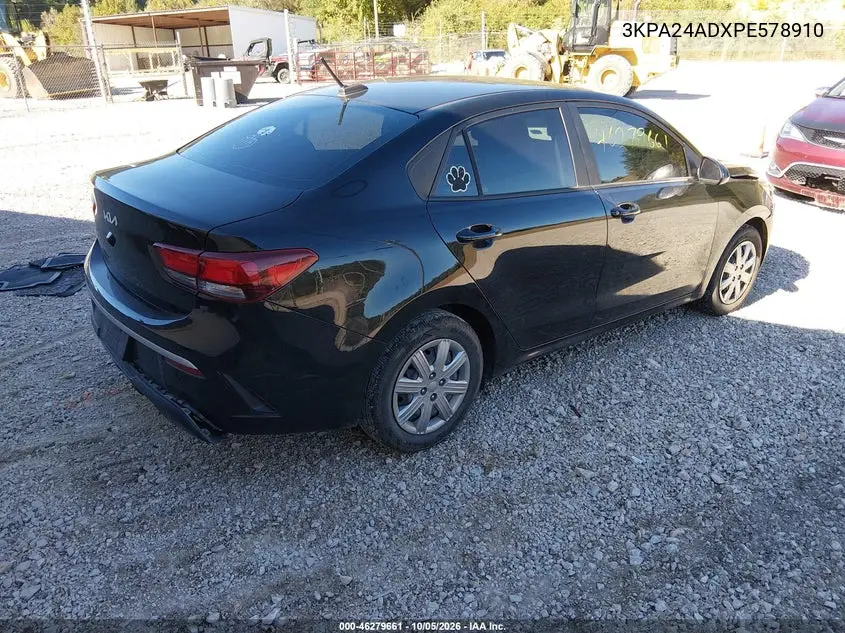 2023 KIA RIO VIN 3KPA24ADXPE578910 — фото 4