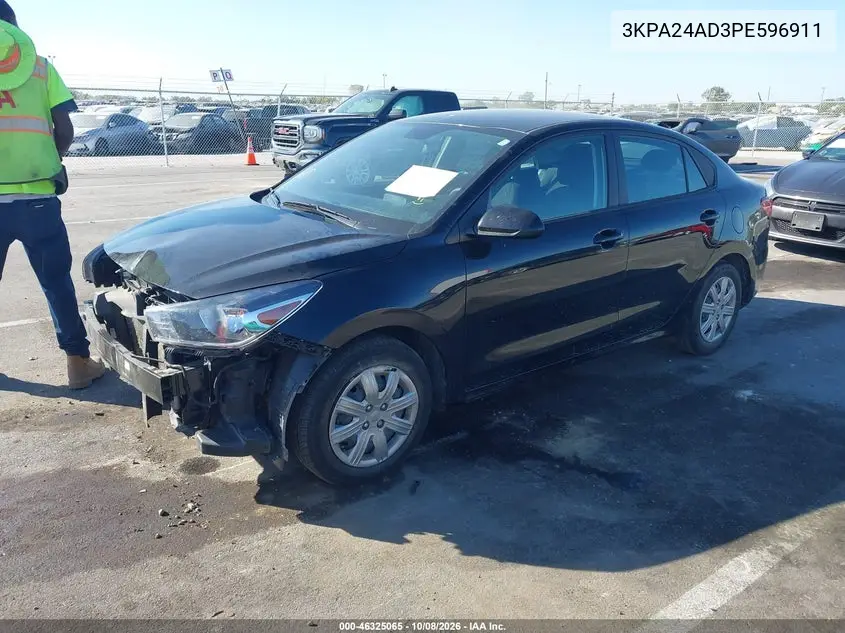 2023 KIA RIO VIN 3KPA24AD3PE596911 — фото 2