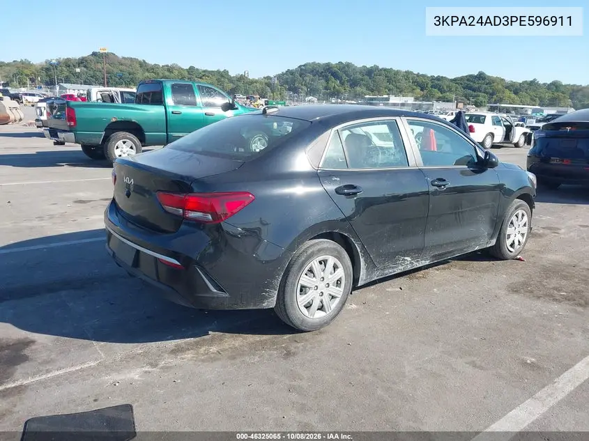 2023 KIA RIO VIN 3KPA24AD3PE596911 — фото 4