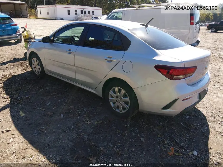 2023 KIA RIO VIN 3KPA24ADXPE562190 — фото 3