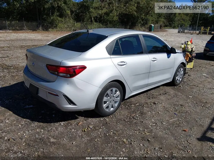 2023 KIA RIO VIN 3KPA24ADXPE562190 — фото 4