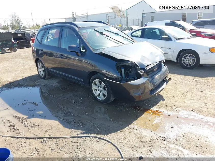 KIA RONDO 2007, VIN KNAFG525177081794