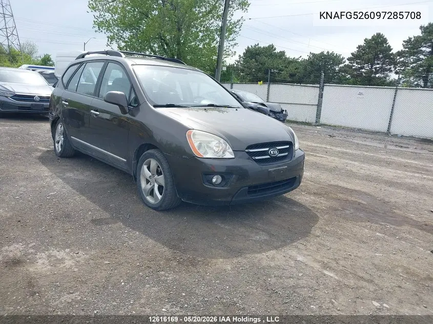 KIA RONDO 2009, VIN KNAFG526097285708
