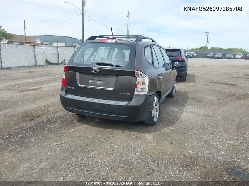 2009 KIA RONDO VIN KNAFG526097285708 — фото 4