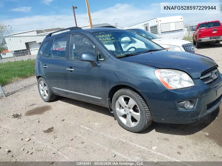 KIA RONDO 2009, VIN KNAFG528597229944