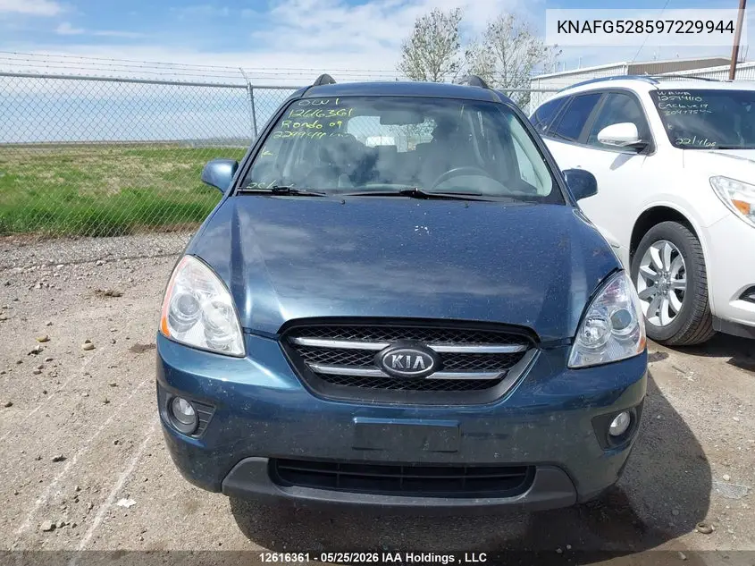 2009 KIA RONDO VIN KNAFG528597229944 — фото 12