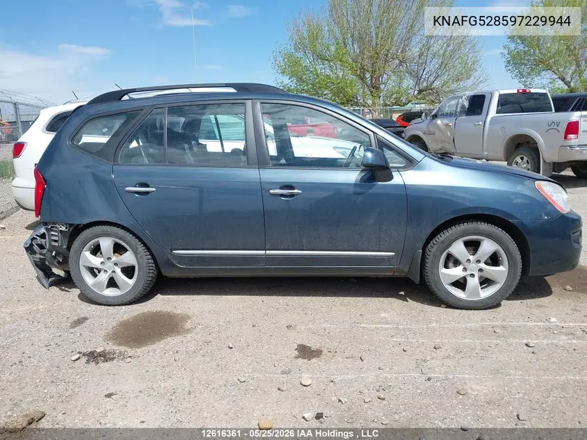 2009 KIA RONDO VIN KNAFG528597229944 — фото 13