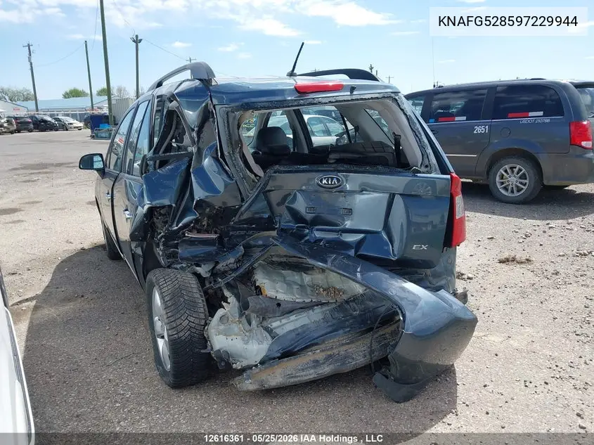 2009 KIA RONDO VIN KNAFG528597229944 — фото 16