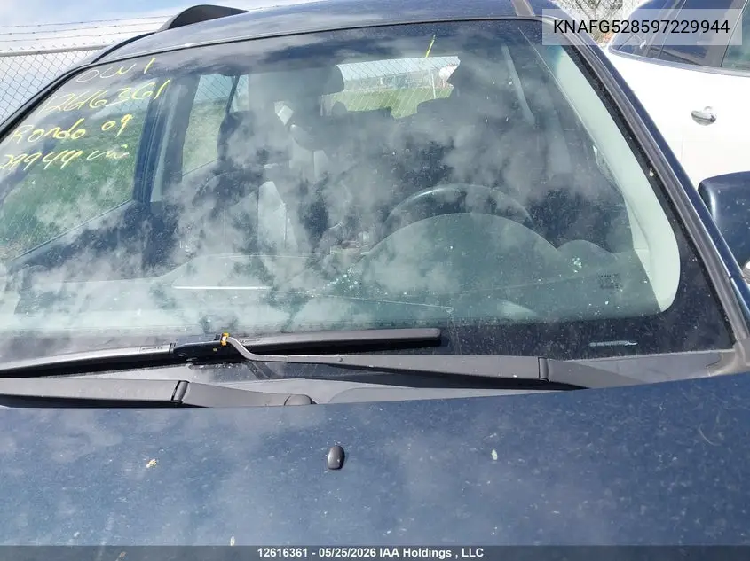 2009 KIA RONDO VIN KNAFG528597229944 — фото 17