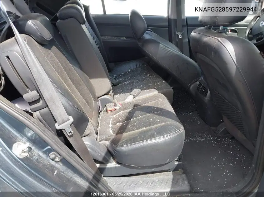 2009 KIA RONDO VIN KNAFG528597229944 — фото 8