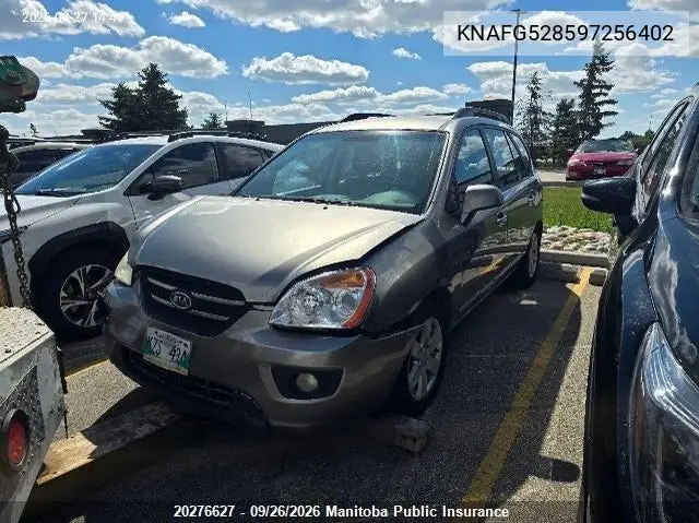 2009 KIA RONDO VIN KNAFG528597256402 — фото 2