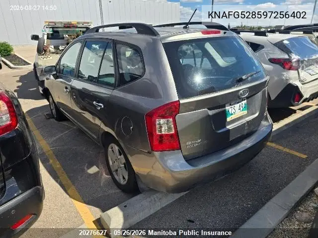 2009 KIA RONDO VIN KNAFG528597256402 — фото 3