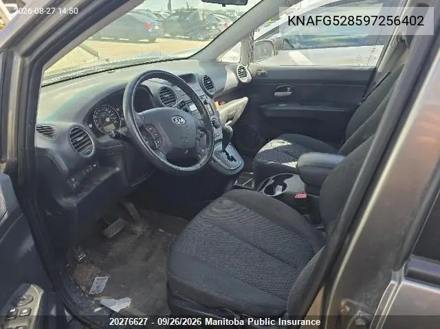 2009 KIA RONDO VIN KNAFG528597256402 — фото 5