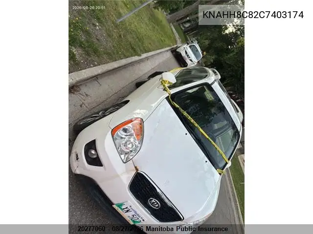 2012 KIA RONDO VIN KNAHH8C82C7403174 — фото 2
