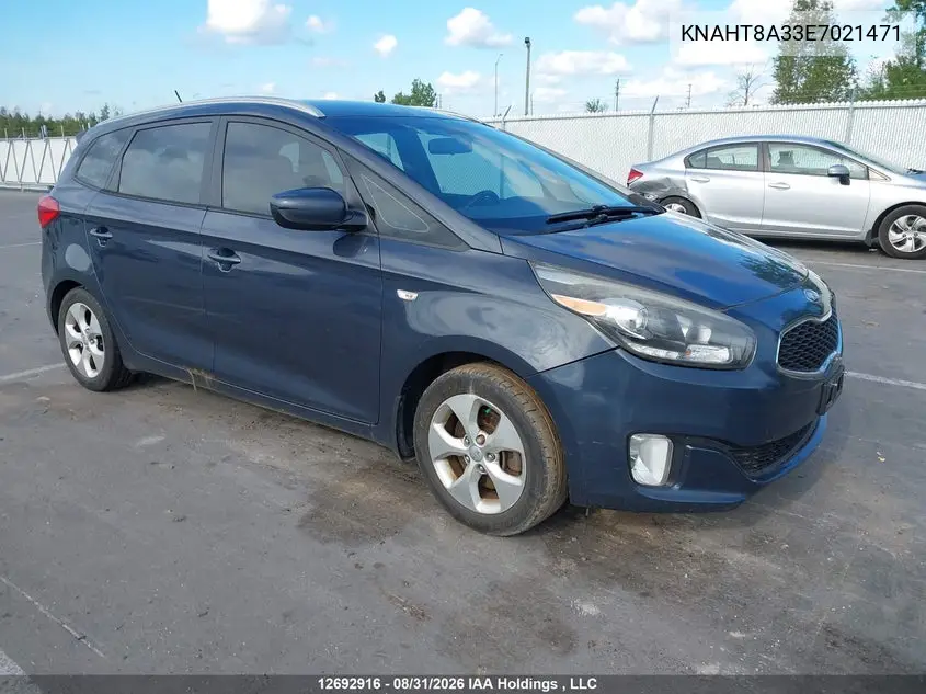 KIA RONDO 2014, VIN KNAHT8A33E7021471