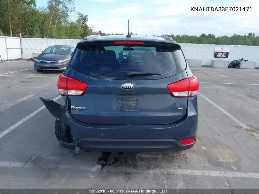 2014 KIA RONDO VIN KNAHT8A33E7021471 — фото 16