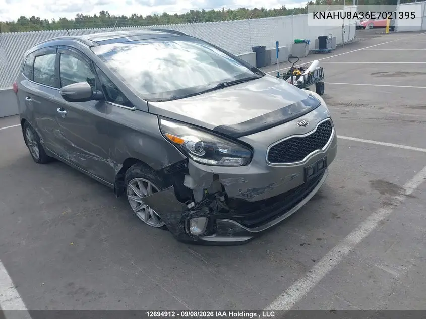 KIA RONDO 2014, VIN KNAHU8A36E7021395