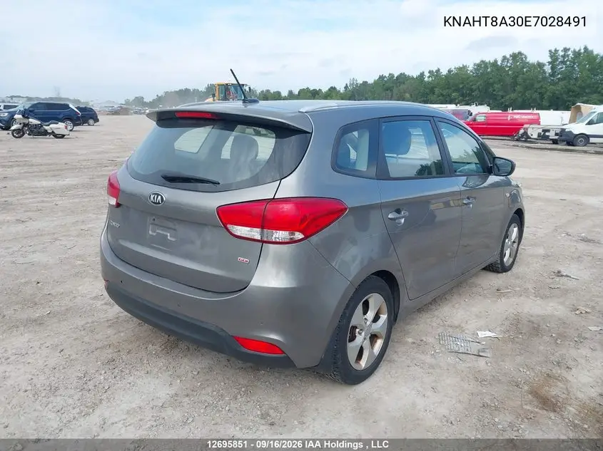 2014 KIA RONDO VIN KNAHT8A30E7028491 — фото 4