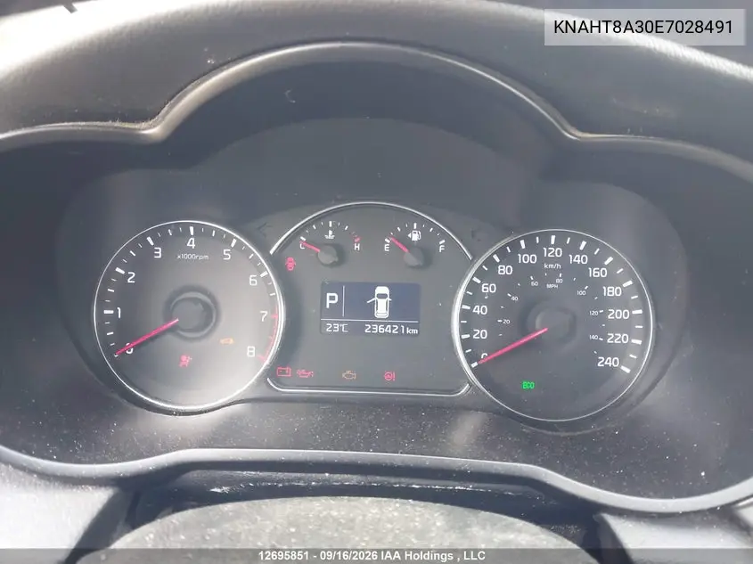 2014 KIA RONDO VIN KNAHT8A30E7028491 — фото 7