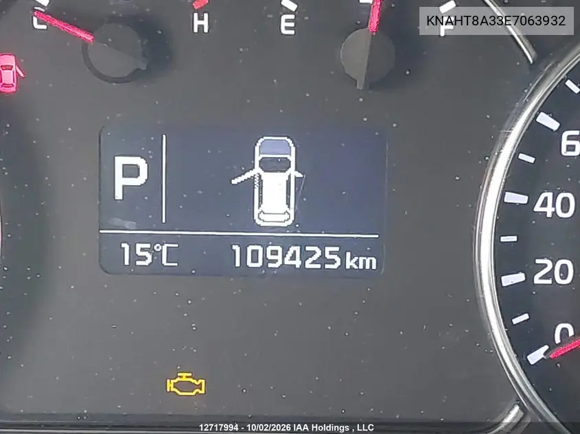 2014 KIA RONDO VIN KNAHT8A33E7063932 — фото 15