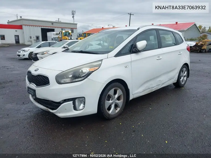 2014 KIA RONDO VIN KNAHT8A33E7063932 — фото 6