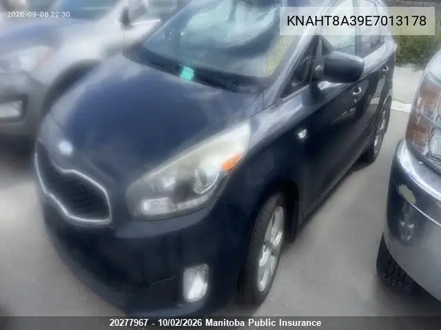 2014 KIA RONDO VIN KNAHT8A39E7013178 — фото 2