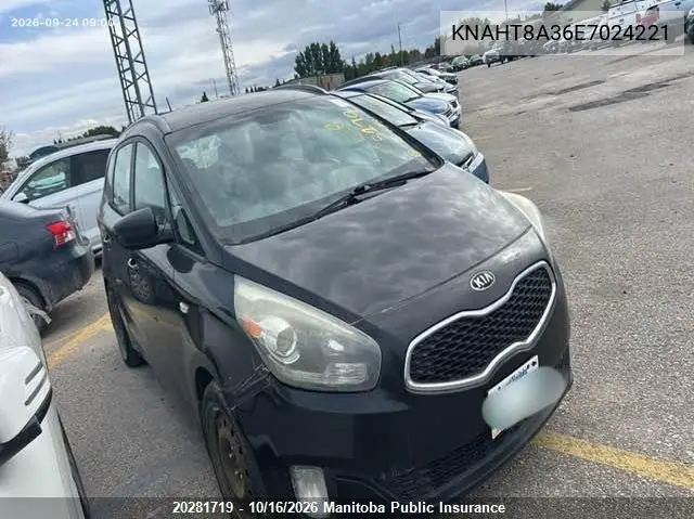 KIA RONDO 2014, VIN KNAHT8A36E7024221