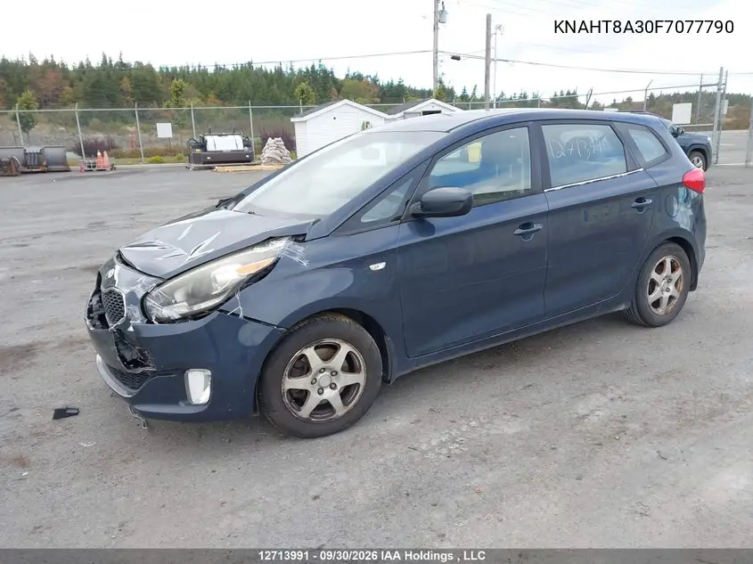 2015 KIA RONDO VIN KNAHT8A30F7077790 — фото 2