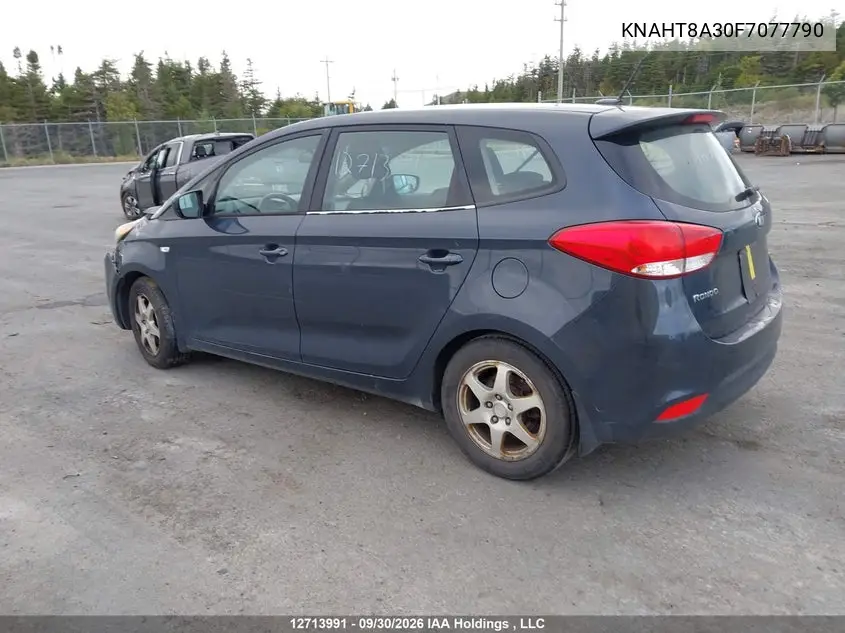 2015 KIA RONDO VIN KNAHT8A30F7077790 — фото 3