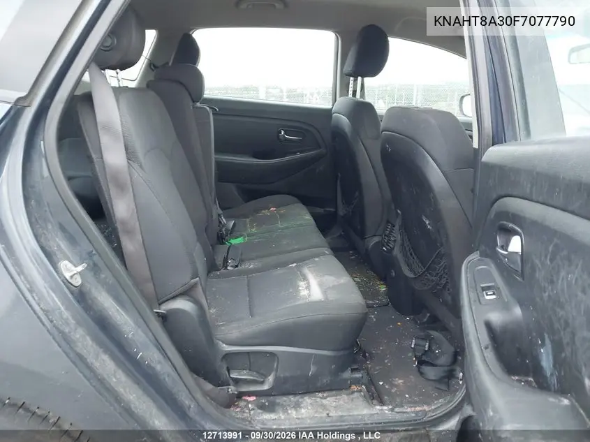 2015 KIA RONDO VIN KNAHT8A30F7077790 — фото 8
