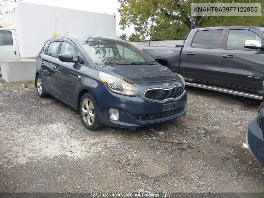 KIA RONDO 2015, VIN KNAHT8A39F7122855