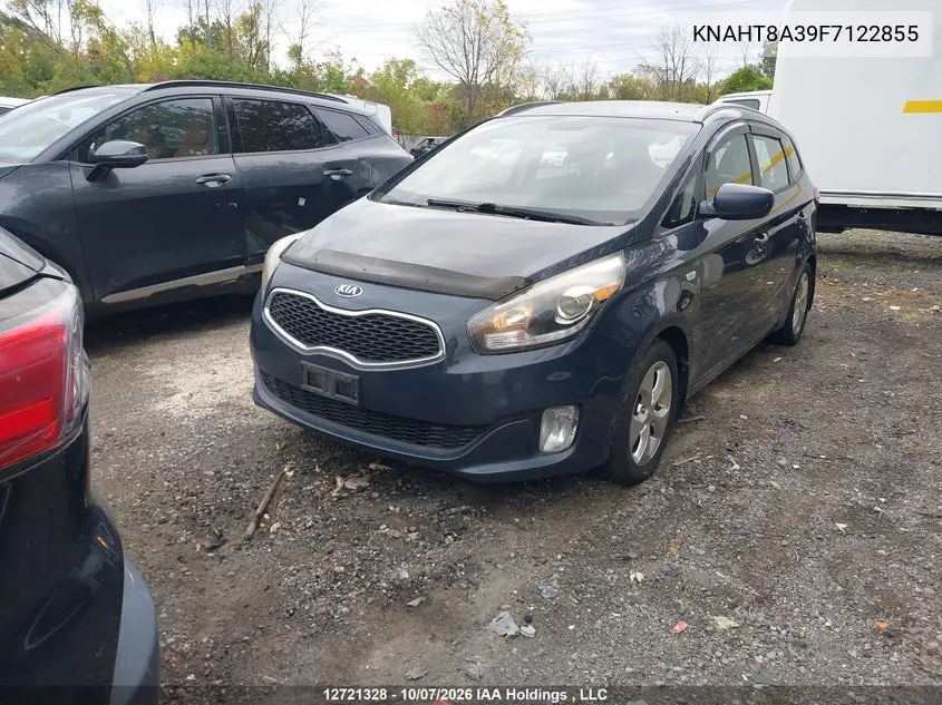 2015 KIA RONDO VIN KNAHT8A39F7122855 — фото 2