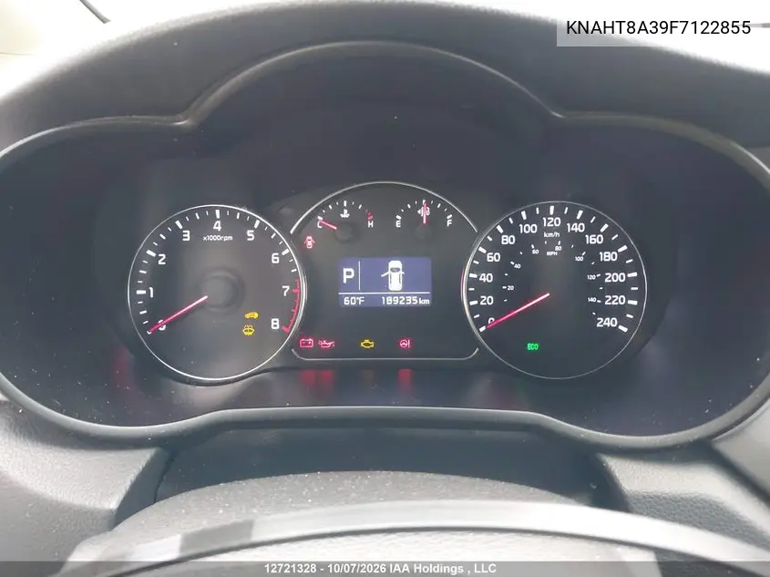 2015 KIA RONDO VIN KNAHT8A39F7122855 — фото 7