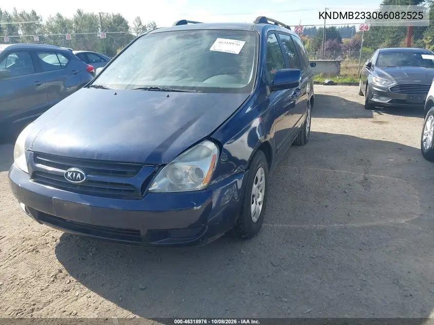 2006 KIA SEDONA VIN KNDMB233066082525 — фото 2