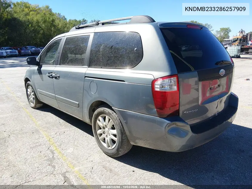 2008 KIA SEDONA VIN KNDMB233286257909 — фото 3