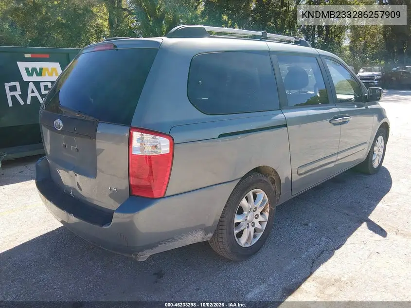2008 KIA SEDONA VIN KNDMB233286257909 — фото 4