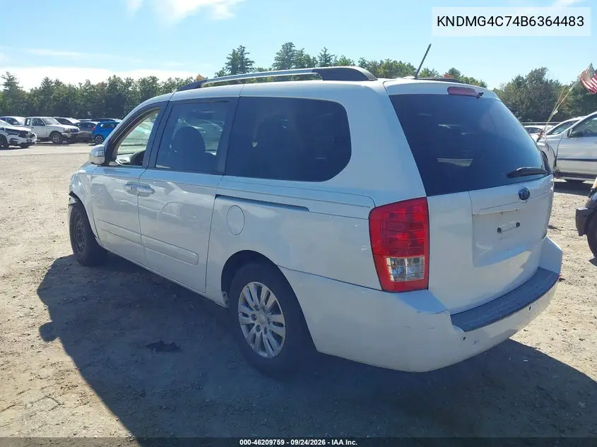 2011 KIA SEDONA VIN KNDMG4C74B6364483 — фото 3