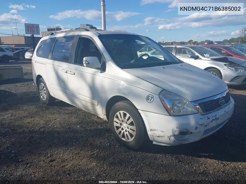 KIA SEDONA 2011, VIN KNDMG4C71B6385002