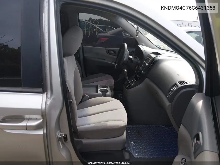 2012 KIA SEDONA VIN KNDMG4C76C6431358 — фото 5