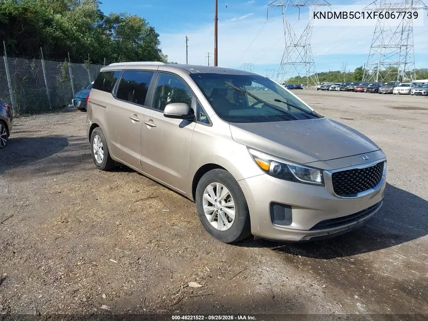 KIA SEDONA 2015, VIN KNDMB5C1XF6067739